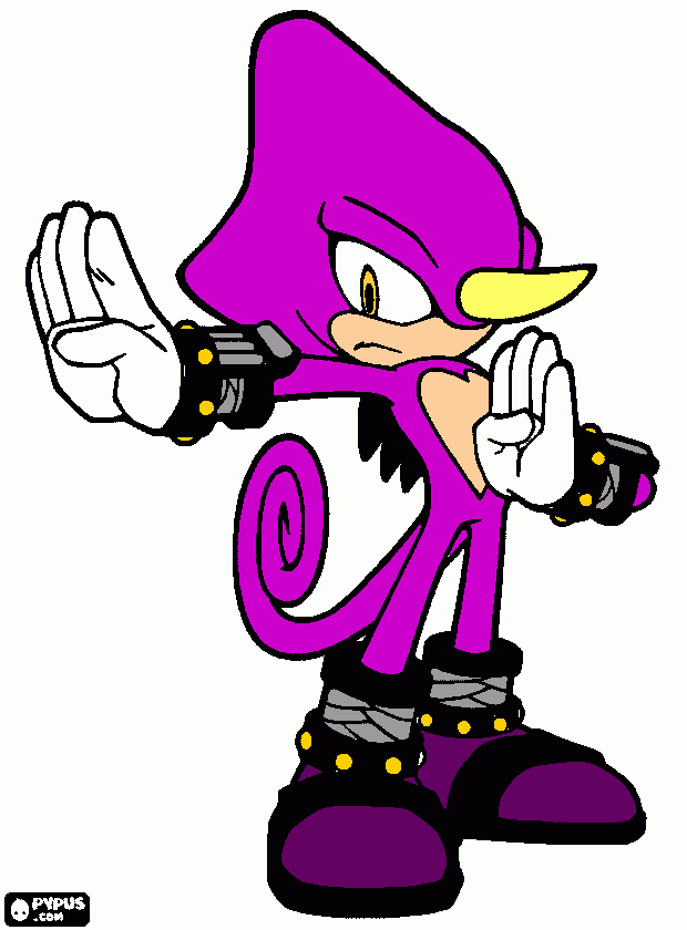 Espio coloring page printable espio