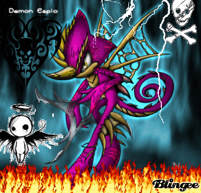 Demon espio the chameleon animated picture codes and downloads