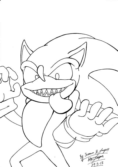 Sonic e x e louring pages