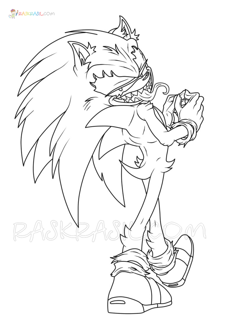Sonic exe coloring pages new pictures free printable