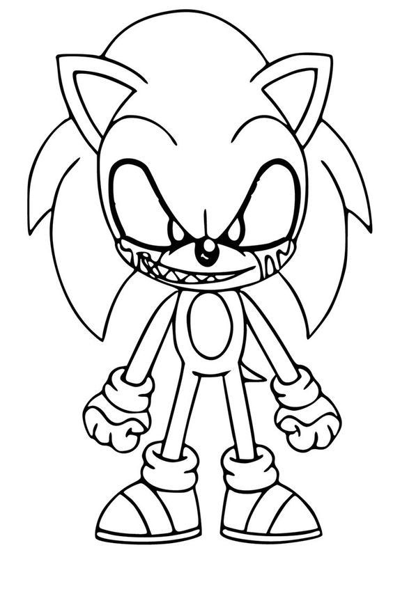 Sonic exe nightmare coloring pages â
