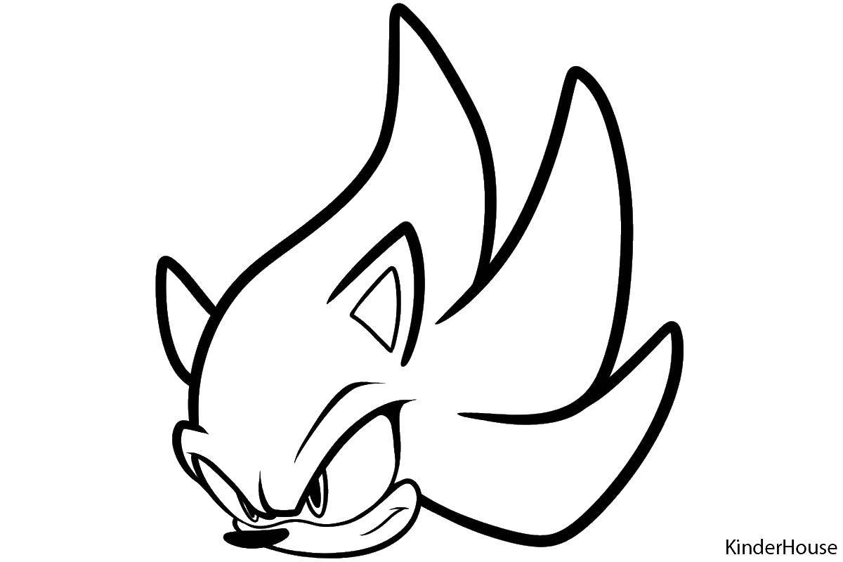 Online coloring pages sonic coloring head sonic coloring pages sonic