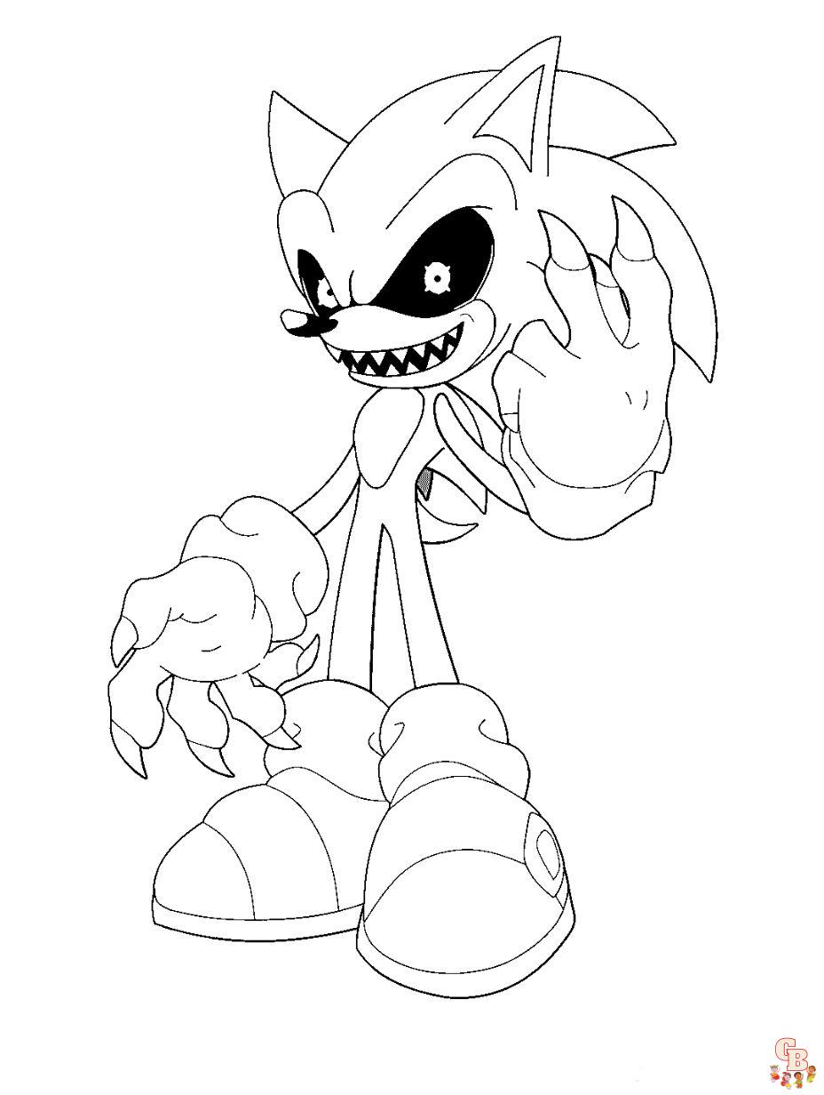 Sonic the hedgehog coloring pages free
