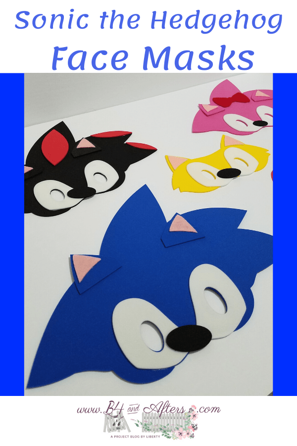 Face masks for sonic the hedgehog movie characters â