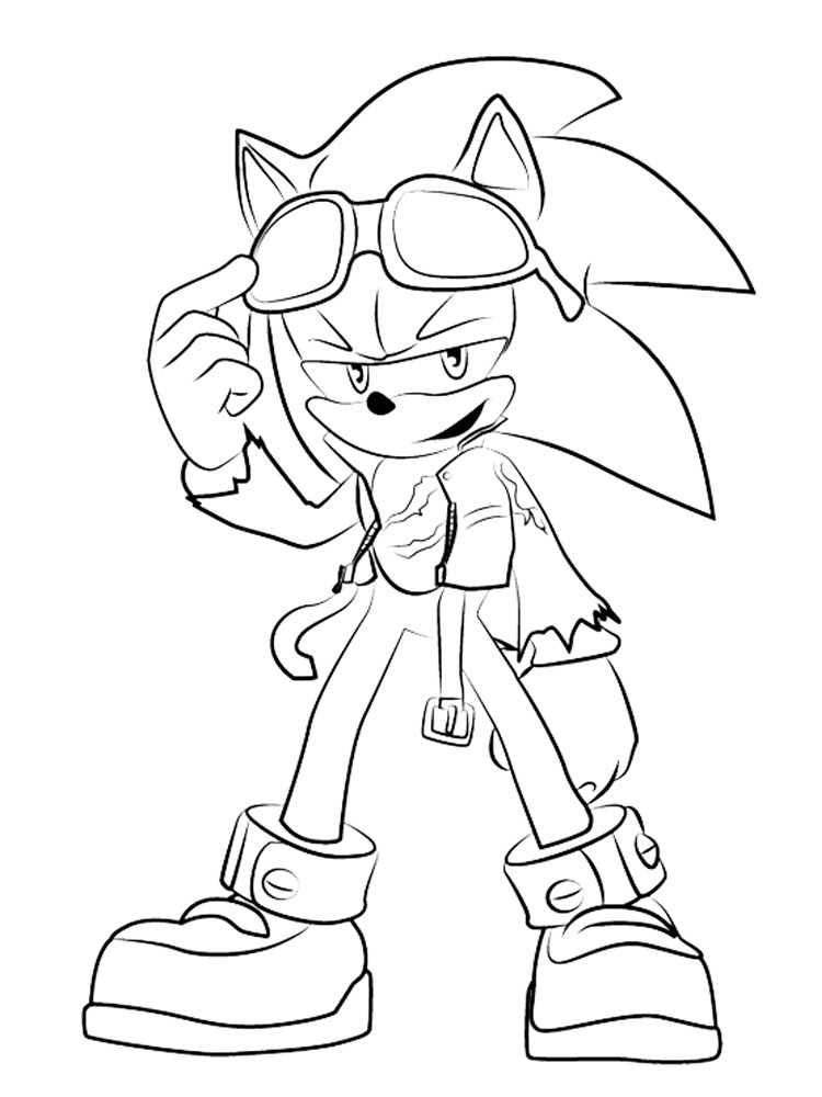 Super sonic the hedgehog coloring pages free