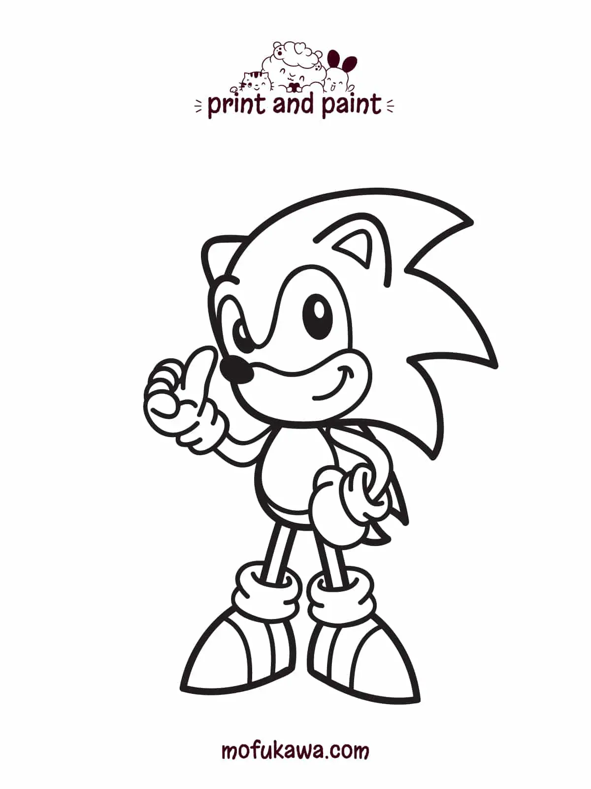 How to draw sonic the hedgehog