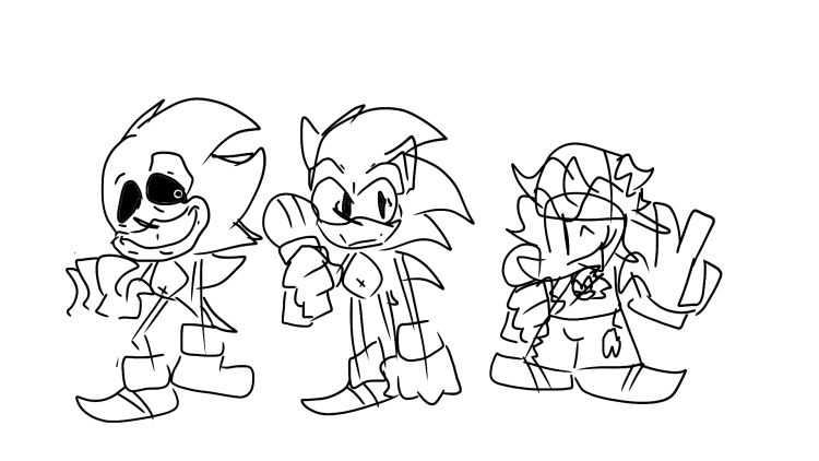 Sonic exe fnf mod concept oc by theobamatoes on