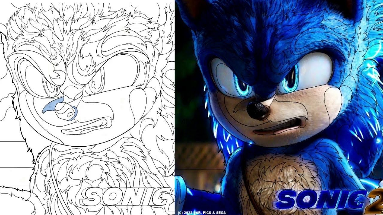 Sonic coloring pages gaeasr digital coloring app