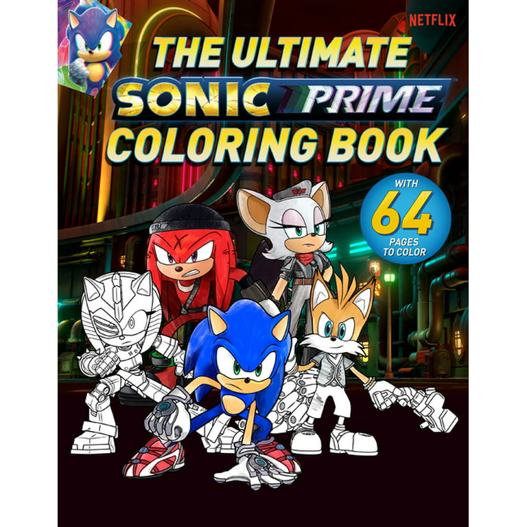 Sonic the hedgehog the ultimate sonic prime coloring book paperback