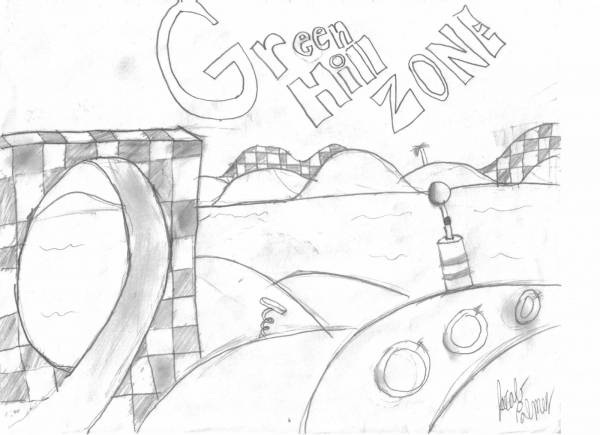 Green hill zone sketch
