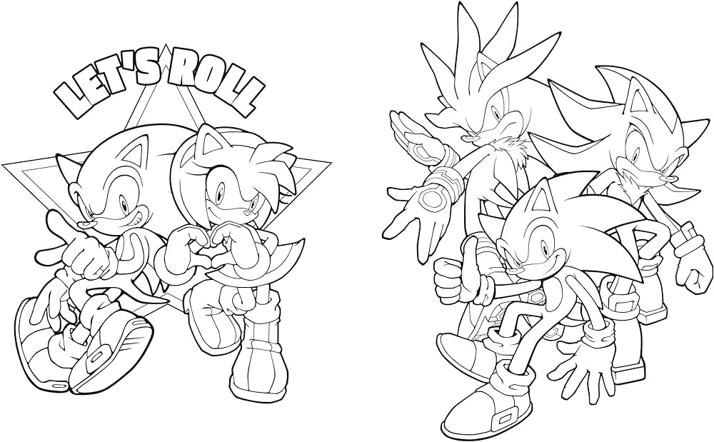 Sonic the hedgehog off coloring book penguin young readers licens bãcker