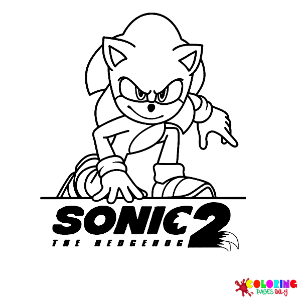 Sonic coloring pages