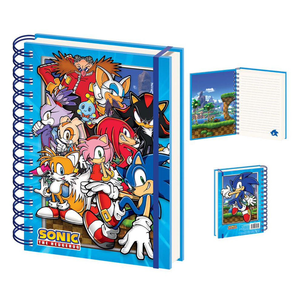 Sonic the hedgehog wiro notebook a green hill zone gang