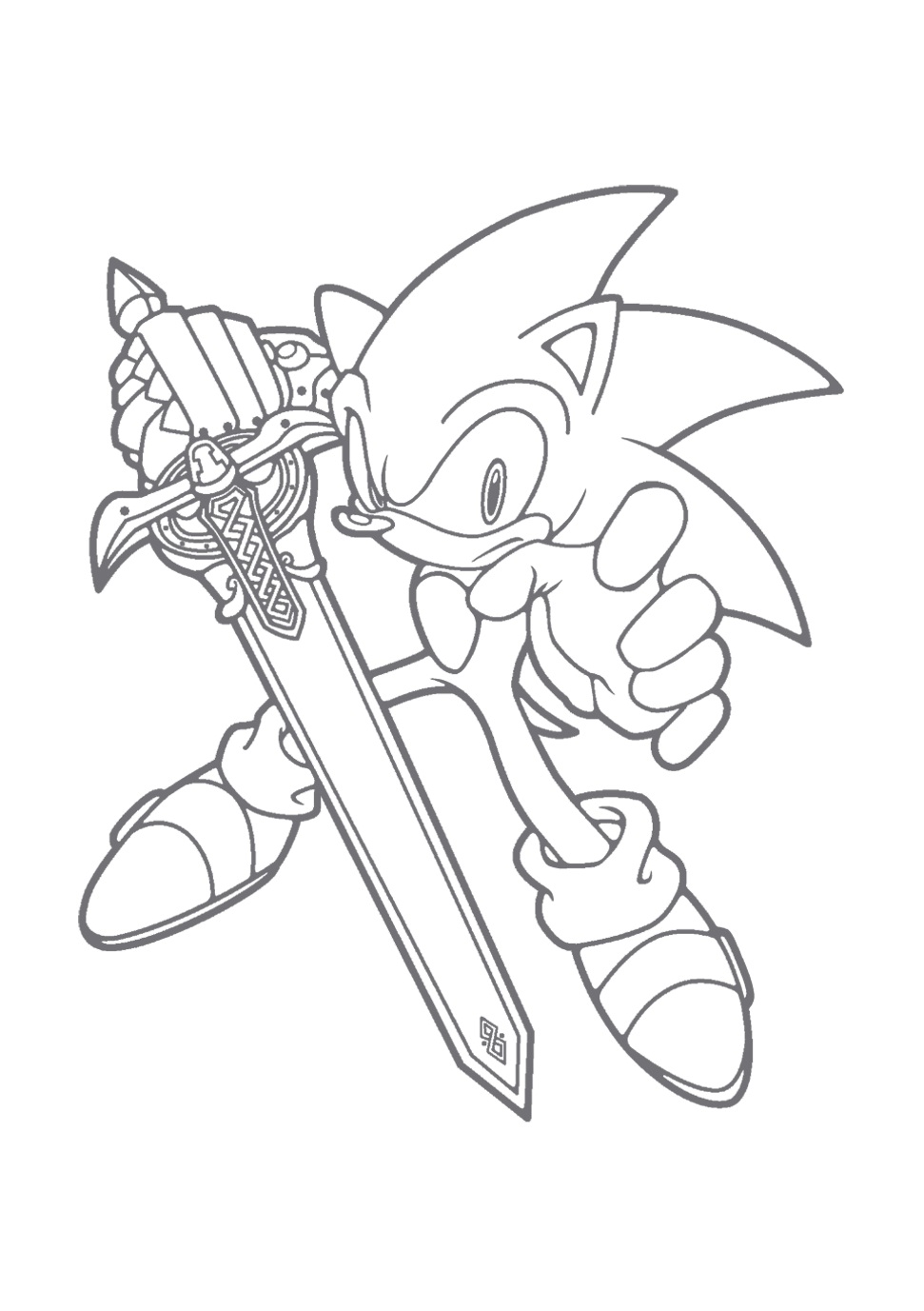 Free printable sonic the hedgehog coloring pages for kids
