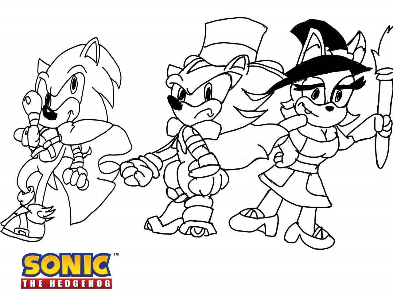 Sonic halloween doodles by yourboi