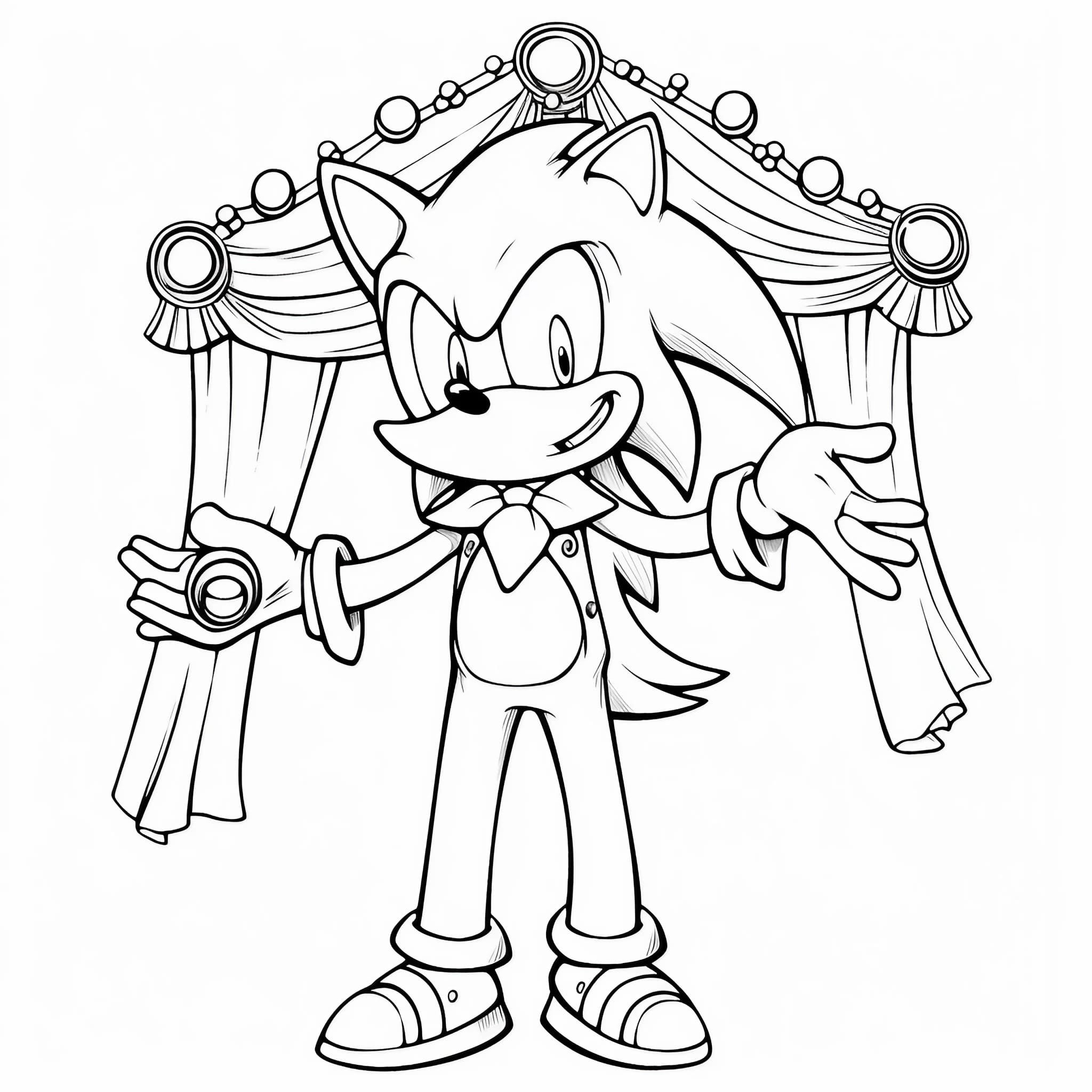 Sonic coloring pages for free and printable