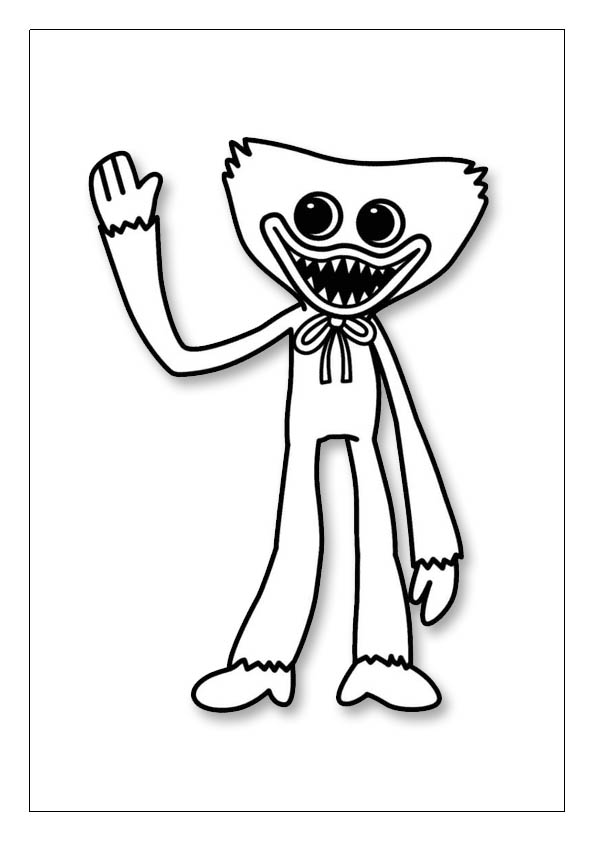 Huggy wuggy coloring pages printable coloring sheets