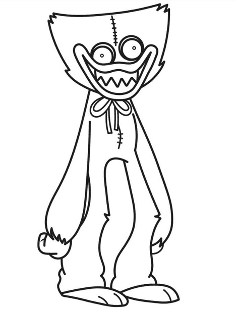 Huggy wuggy coloring pages printable for free download