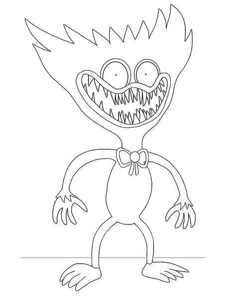 Huggy wuggy coloring pages printable for free download