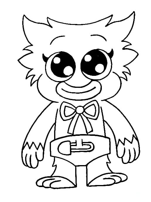 Sonic and huggy wuggy coloring page