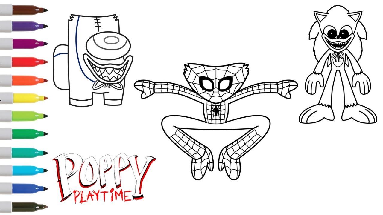 Poppy playtime huggy wuggy as spider