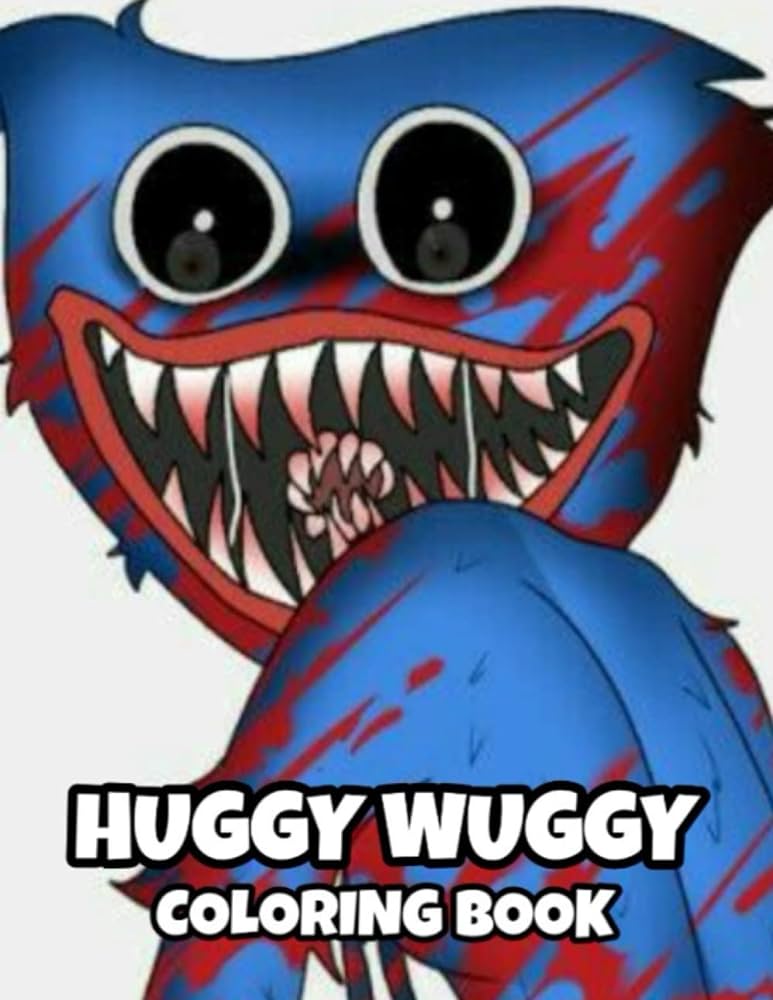 Huggy wuggy coloring book huggy wuggy coloring book pages of high quality coloring designs for