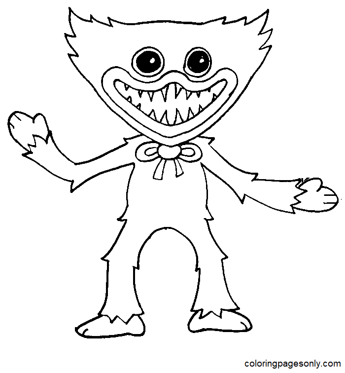 Huggy wuggy coloring pages printable for free download
