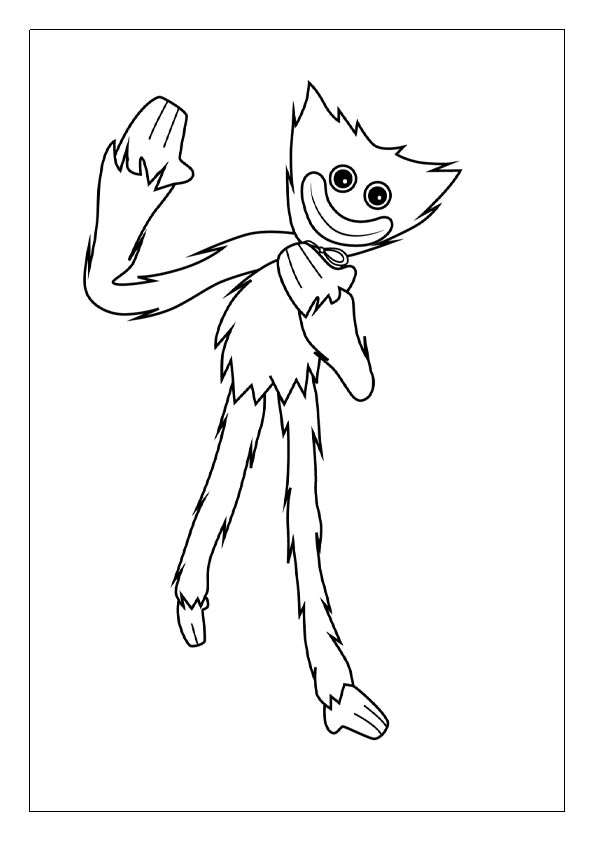 Huggy wuggy coloring pages printable coloring sheets