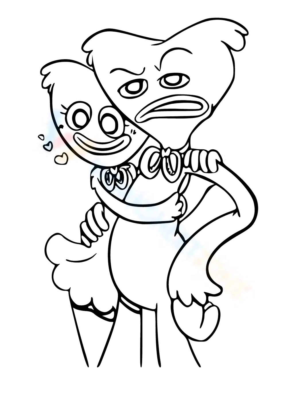 Free printable huggy wuggy coloring pages for kids adults