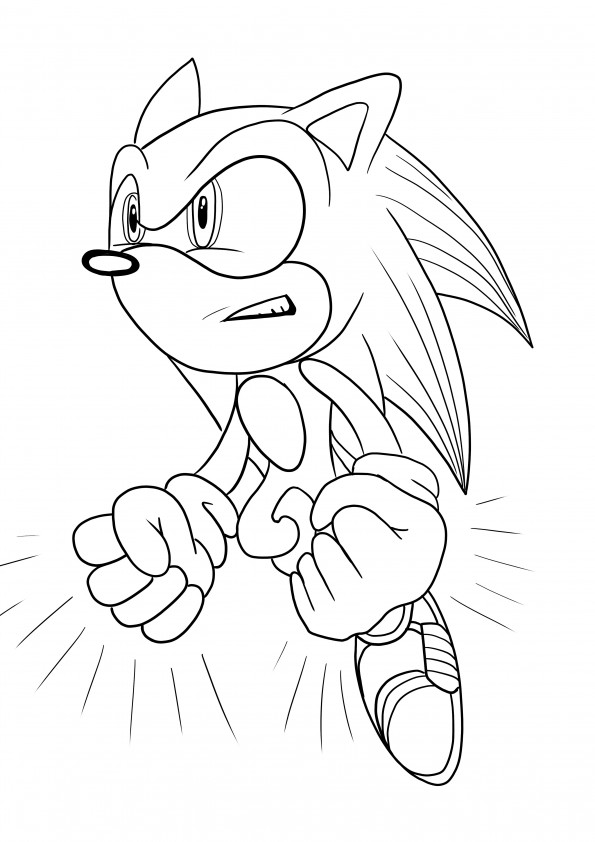 Classic sonic coloring pages