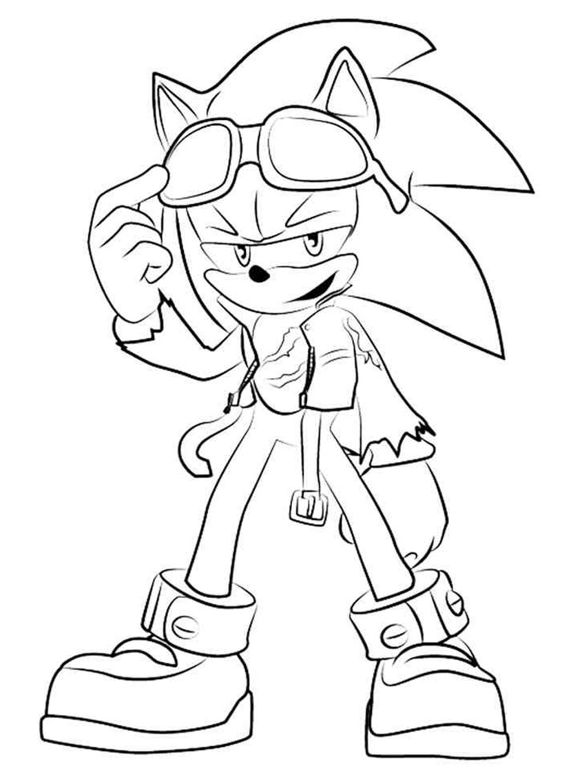 Sonic colouring pages