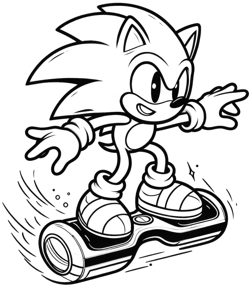 Sonic the hedgehog coloring pages