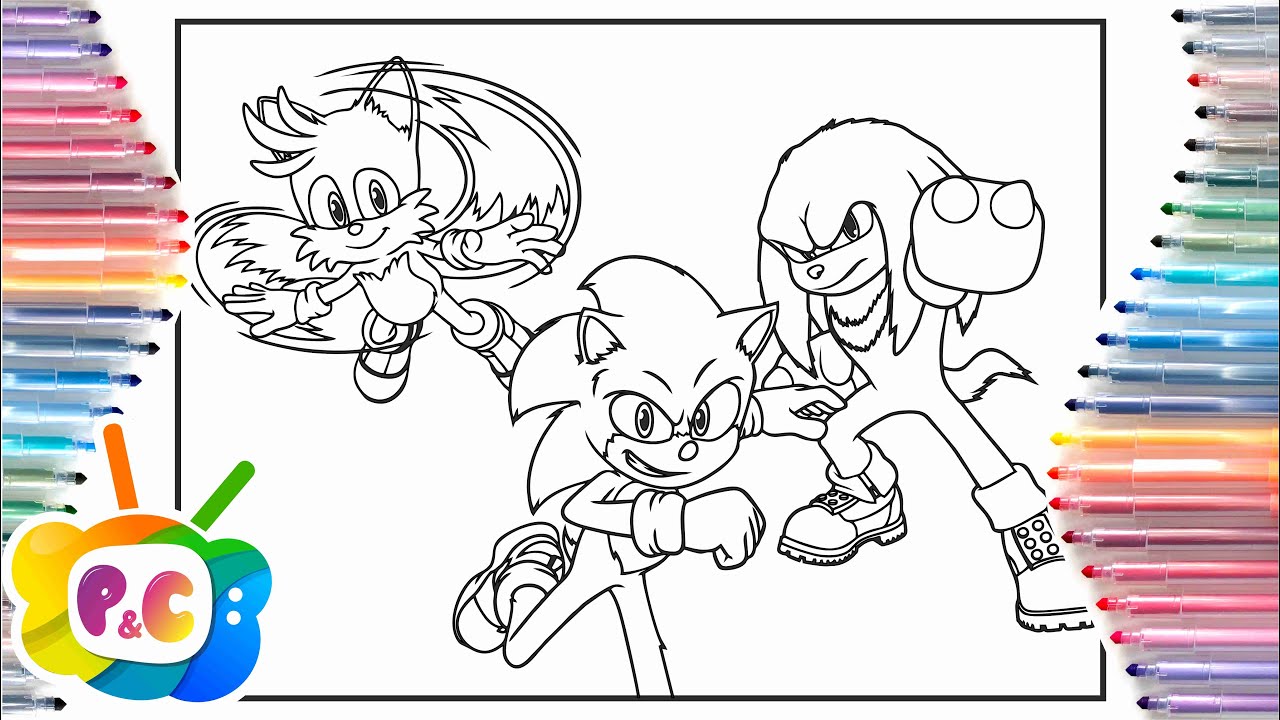 Sonic coloring pagessonic knuckles and tails coloringdiviners izecoldti beeren