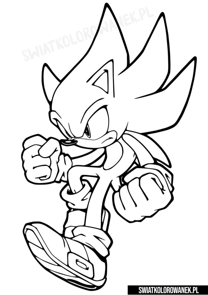 Super sonic kolorowanka