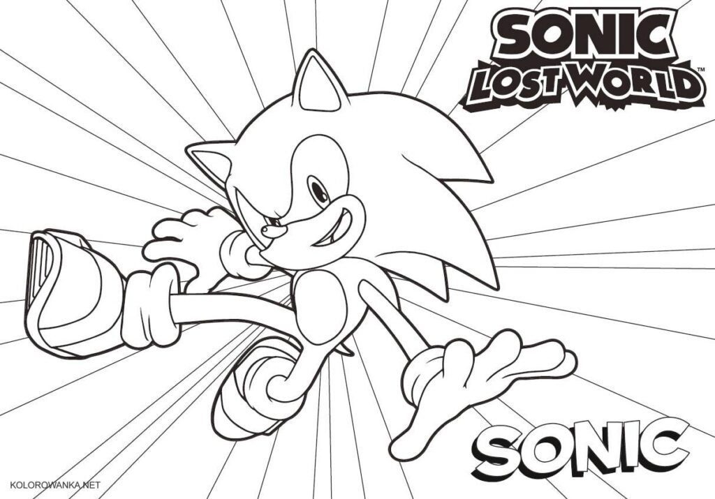 Sonic kolorowanki