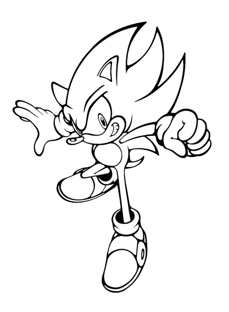 Easy sonic coloring pages pdf ideas printable