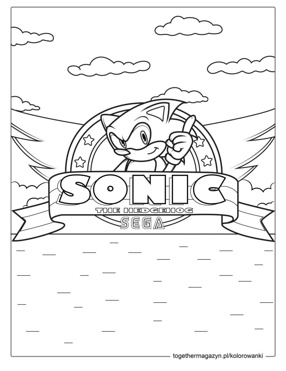 Kolorowanki sonic