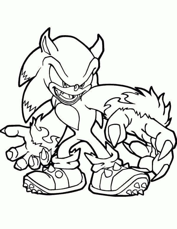 Kolorowanka potwãr sonic pobierz wydrukuj lub pokoloruj online juå teraz