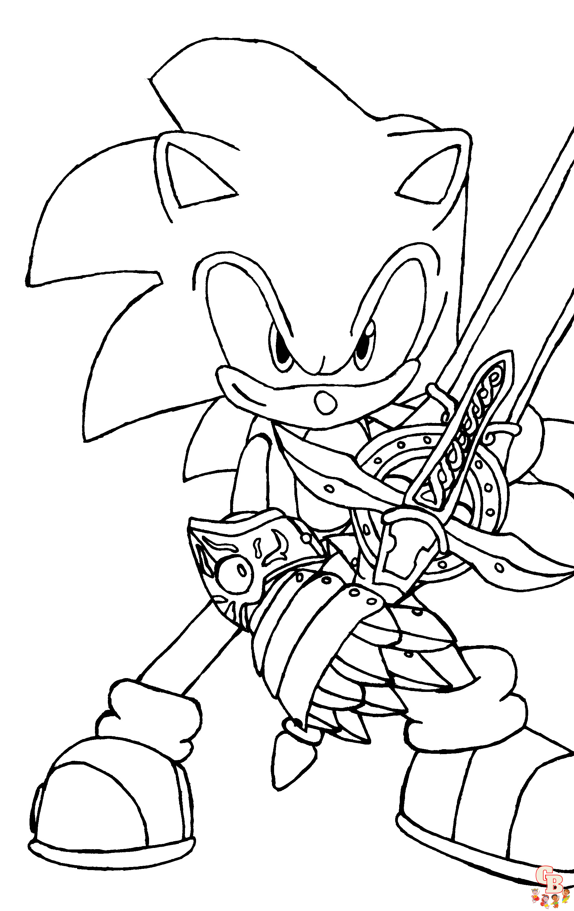 Zabawne kolorowanki sonic dla dzieci
