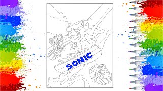 Sonic team coloring pages tv sonic hedgehog