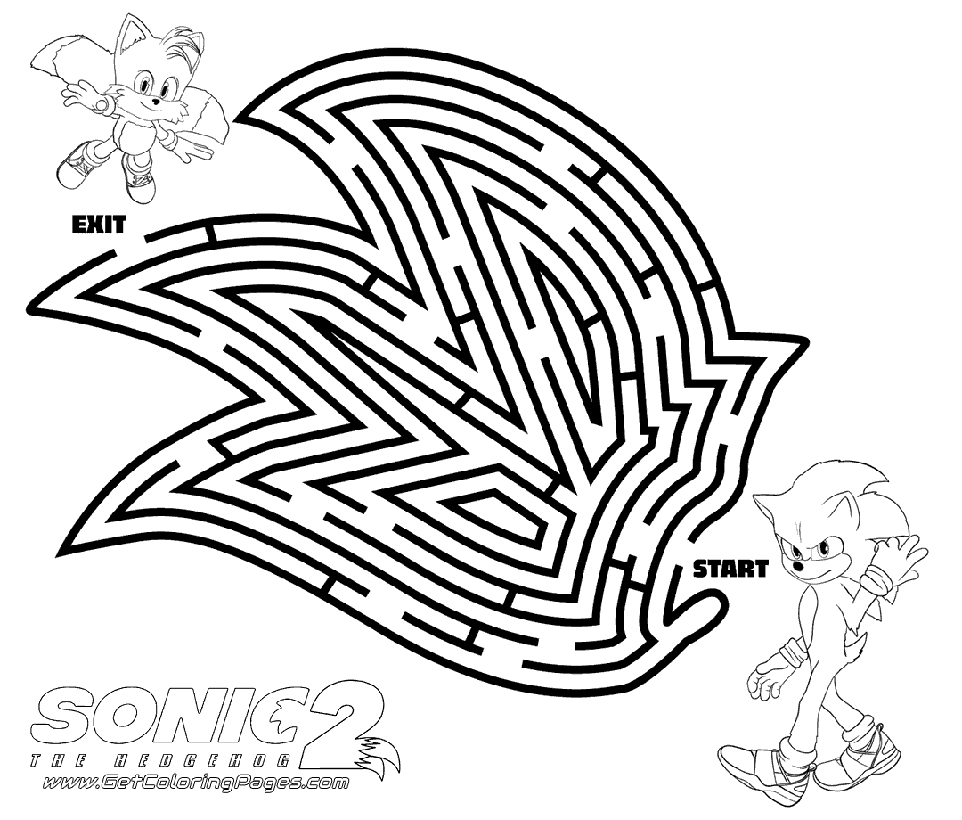 Sonic the hedgehog coloring pages printable for free download