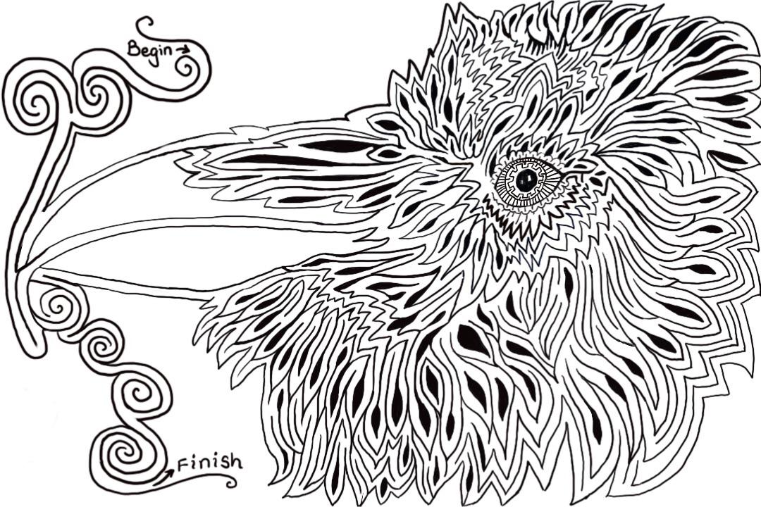 I drew a raven maze hope you have fun with it rmazes