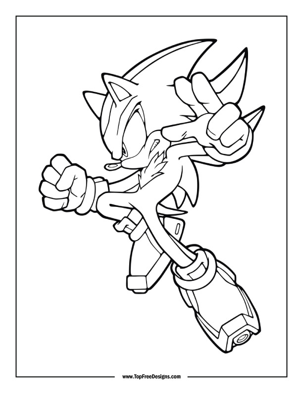 Sonic coloring pages