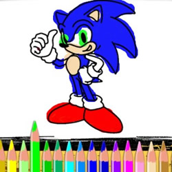 Sonic colouring game â