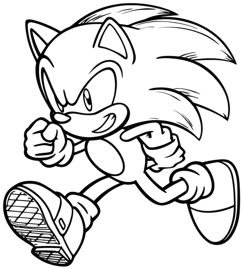 Sonic the hedgehog coloring pages