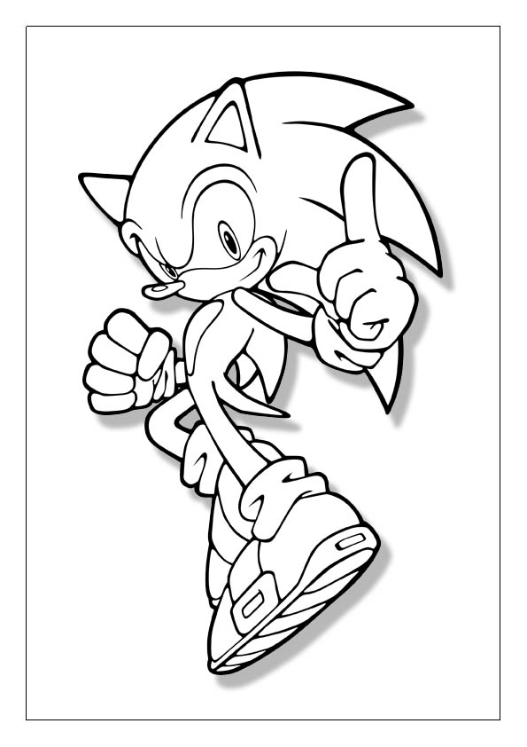 Sonic the hedgehog coloring pages free printable coloring sheets for kids