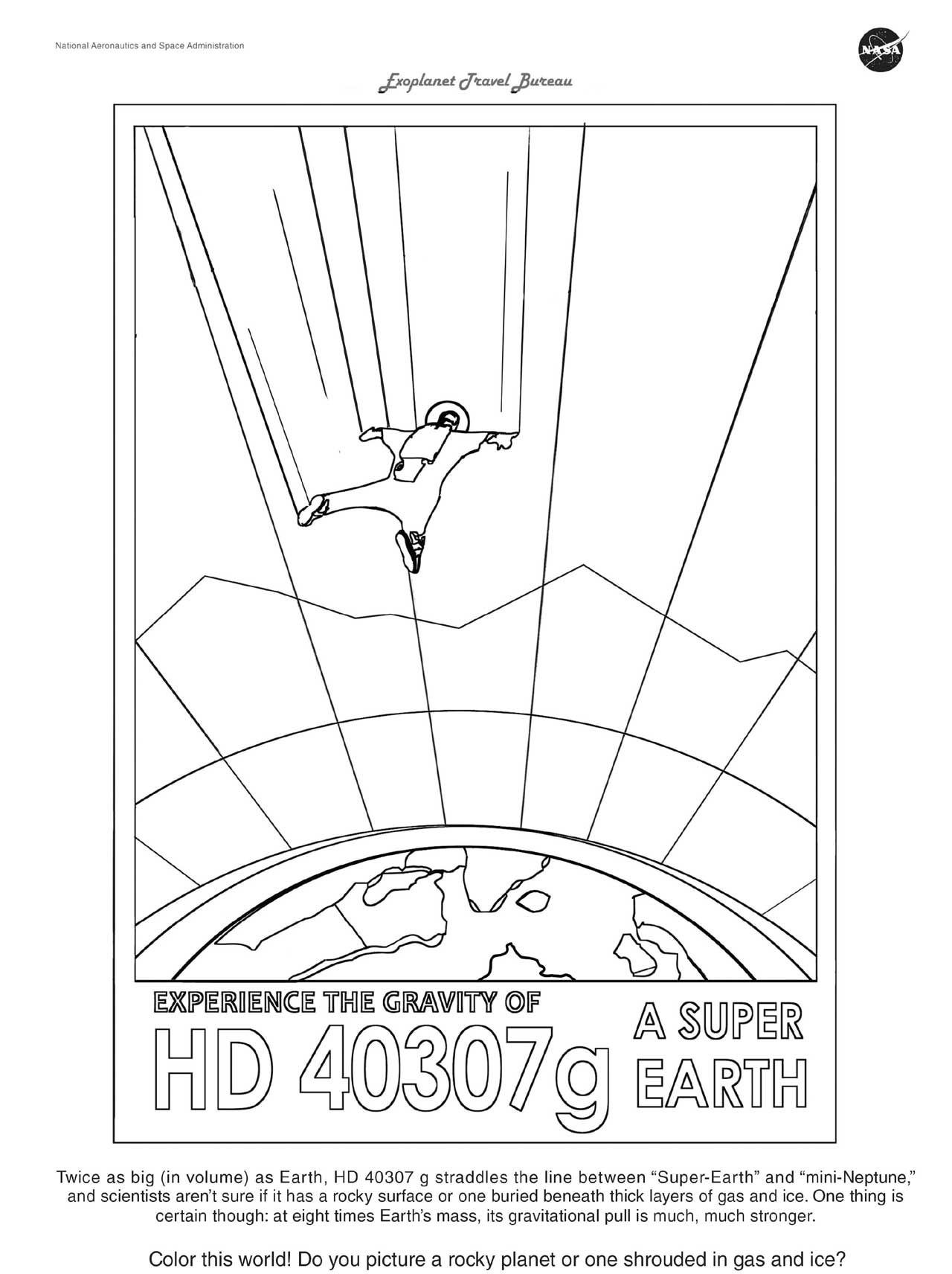 Hd g coloring page â exoplanet exploration planets beyond our solar system