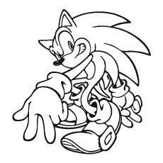 Sonic the hedgehog coloring pages