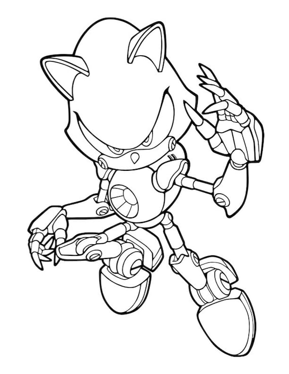 Sonic coloring pages