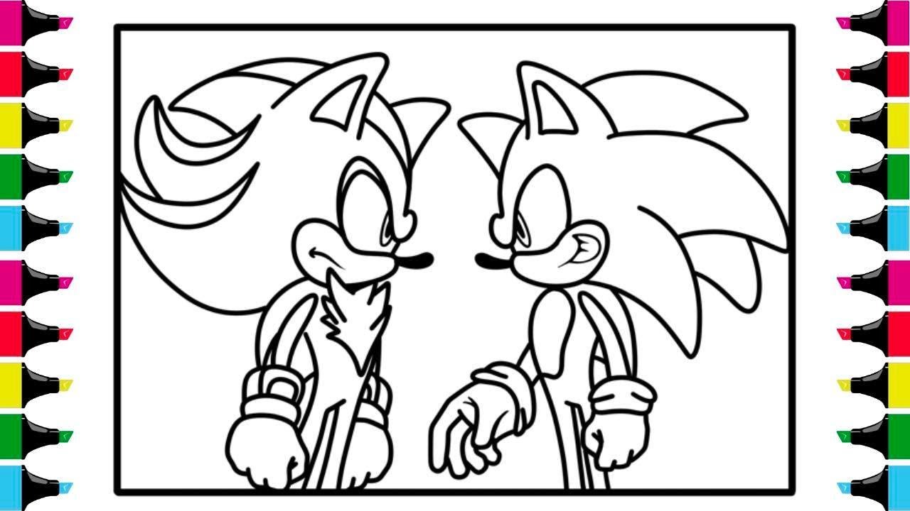 Sonic vs shadow coloring pages sonic the hedgehog predictions elektronomia